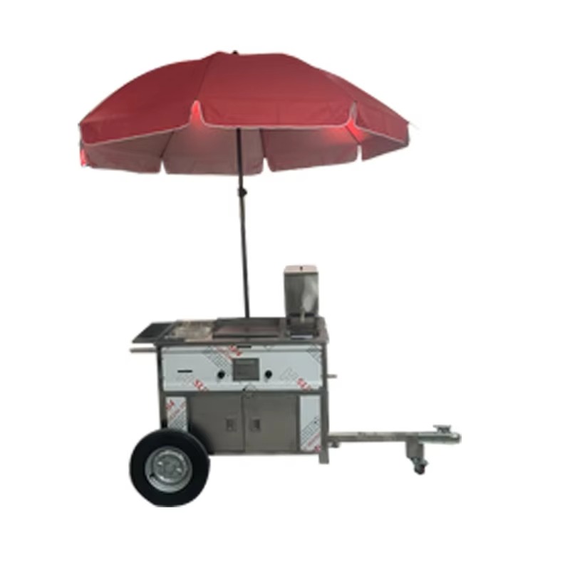 Compact Mobile Snack Food Cart - огляд і ціна Hot Dog Vending Cart