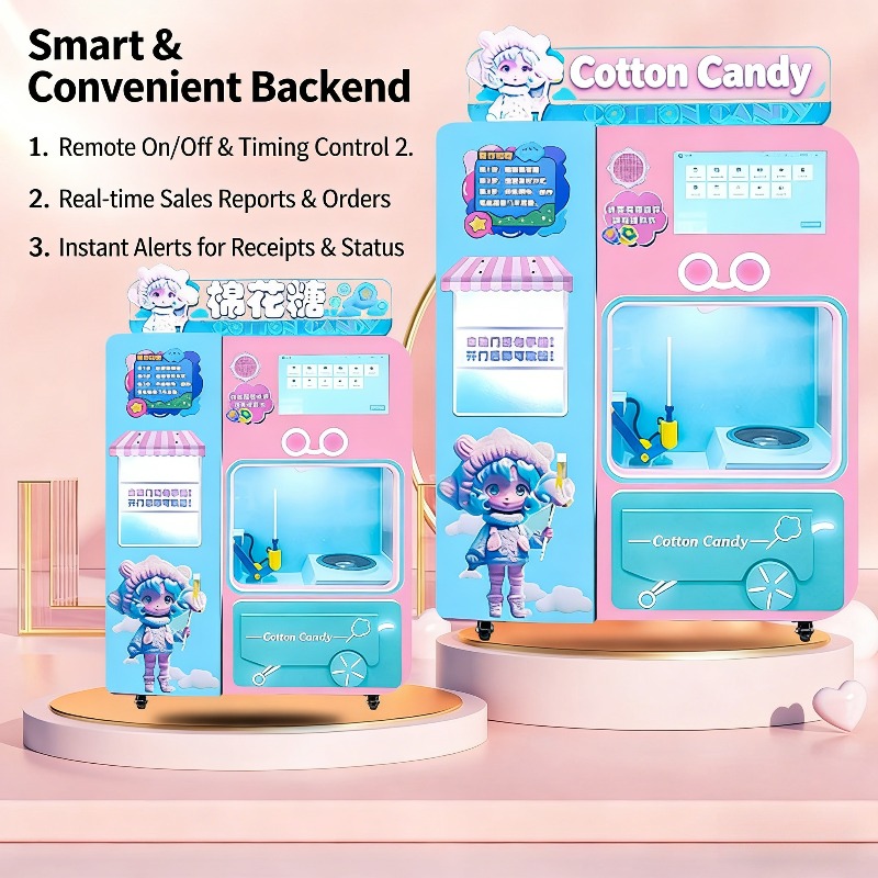 FOB Automatic Cotton Candy Ven - огляд і ціна Vending Machine Qr Code