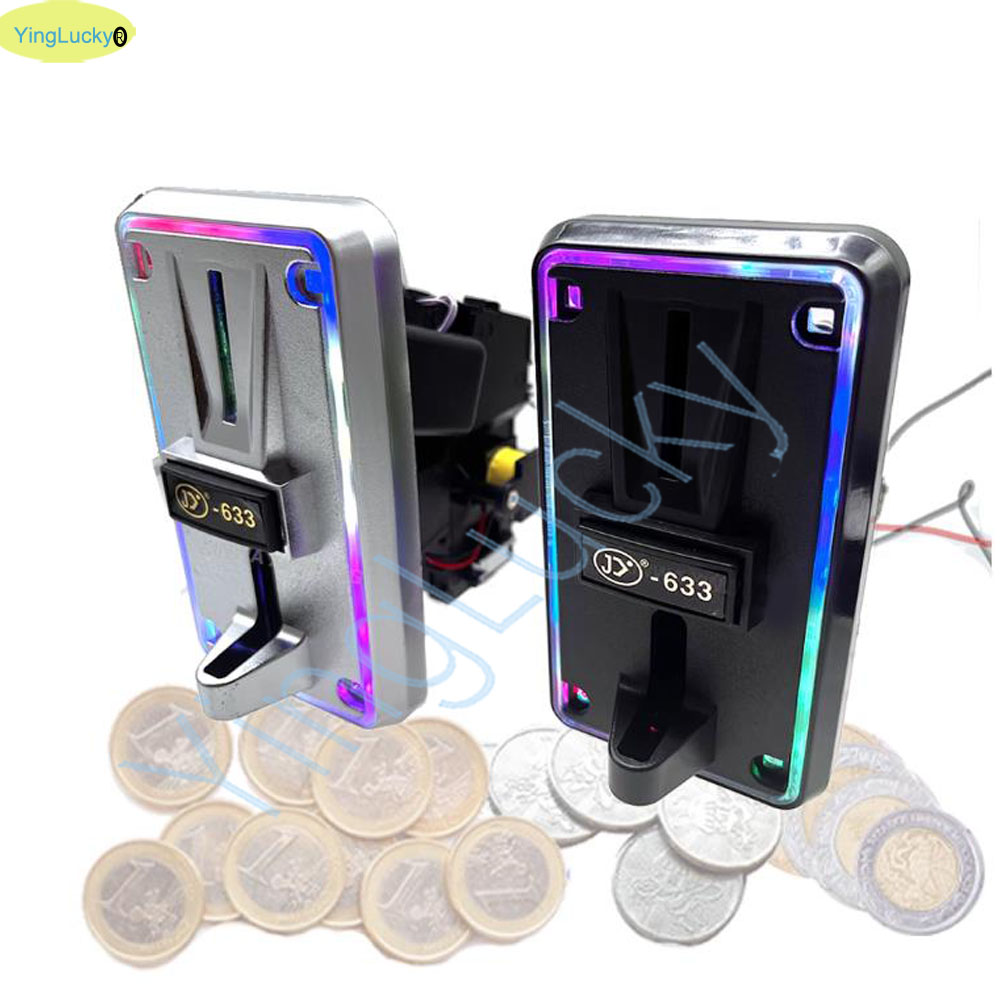 Colorful LED Multi Coin Accept - огляд і ціна Coin Pusher Machine