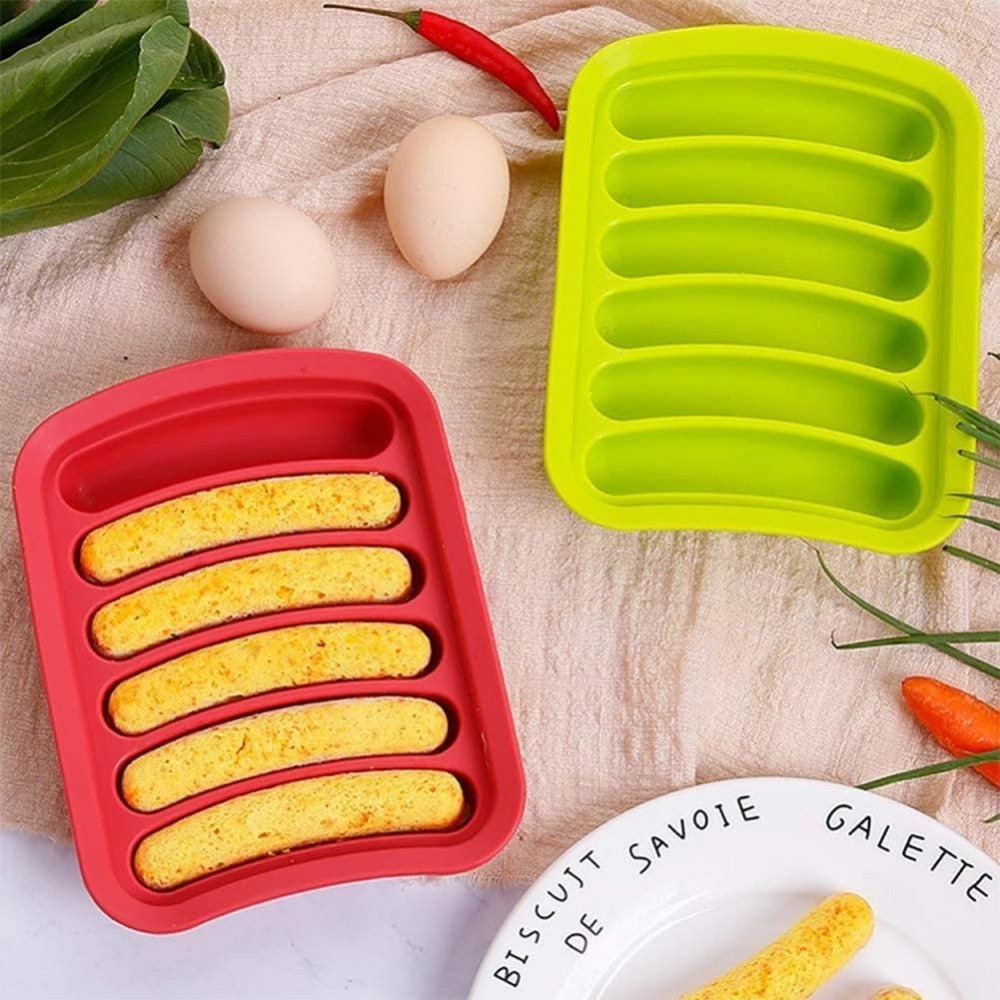 1Pcs Silicone Sausage Mold 6-c - огляд і ціна Hot Dog Vending Cart