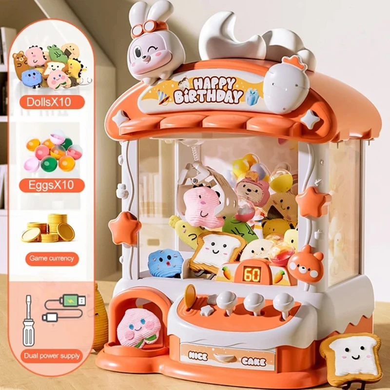 Cartoon Claw Game Machine Rabb - огляд і ціна Coin Pusher Machine