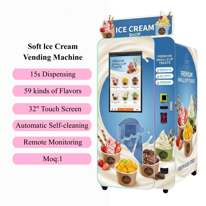 Customized Soft Ice Cream Vend - огляд і ціна Popcorn Vending Machine