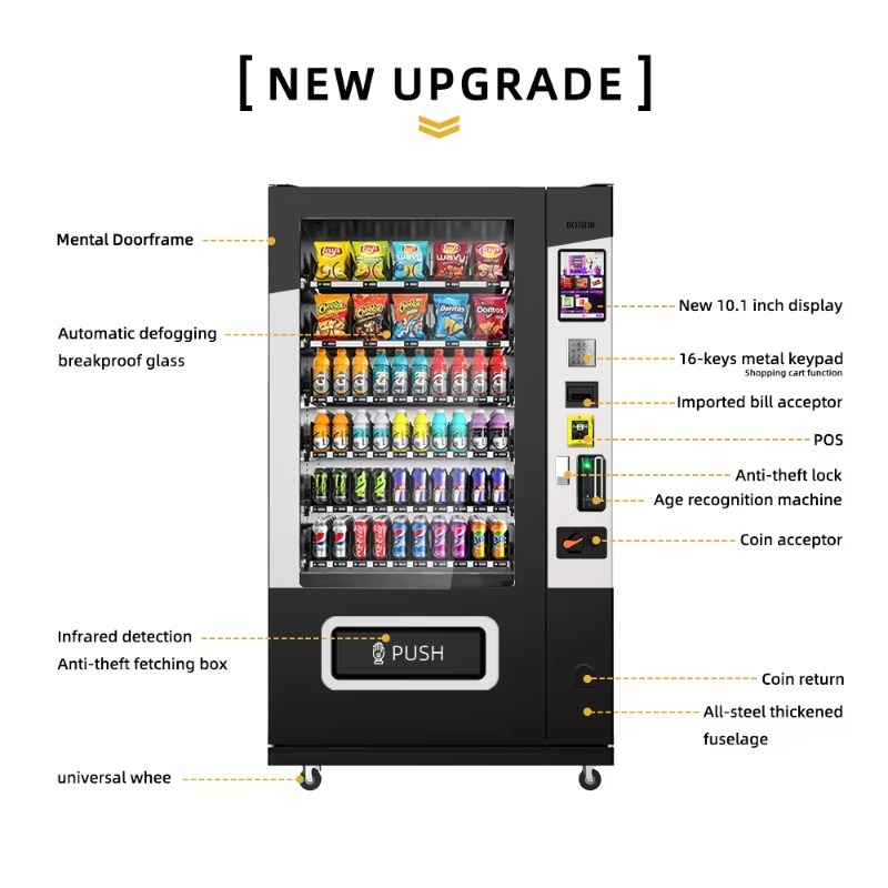 Retail Snack Drink Vending Mac - огляд і ціна Vending Machine Qr Code