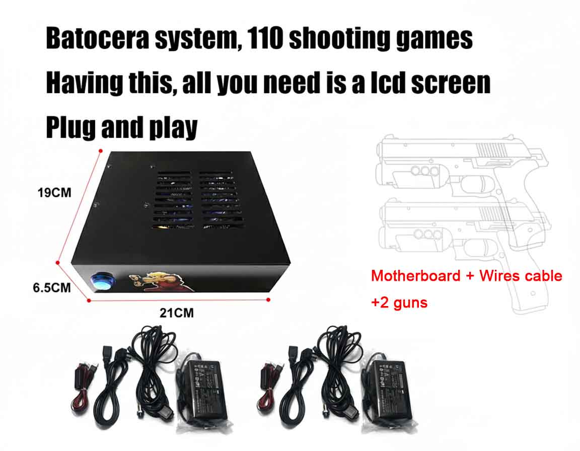 Batocera Game System With Dual - огляд і ціна Gun Shooting Arcade