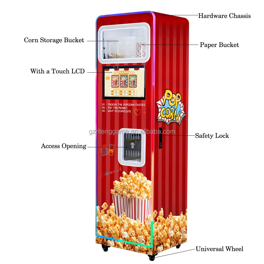 Professional Custom Commercial - огляд і ціна Popcorn Vending Machine