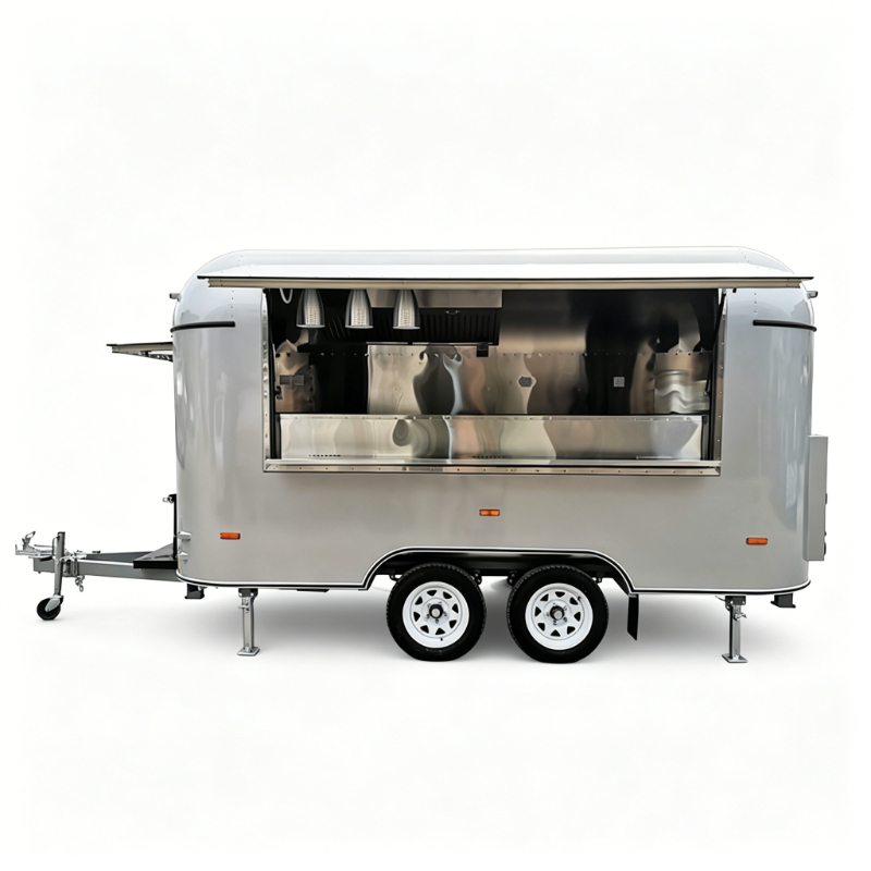 Customized Food Truck Mobile w - огляд і ціна Hot Dog Vending Cart